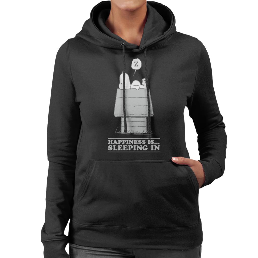 Peanuts Happiness Is Sleeping In Snoopy Women's Hooded product image 1