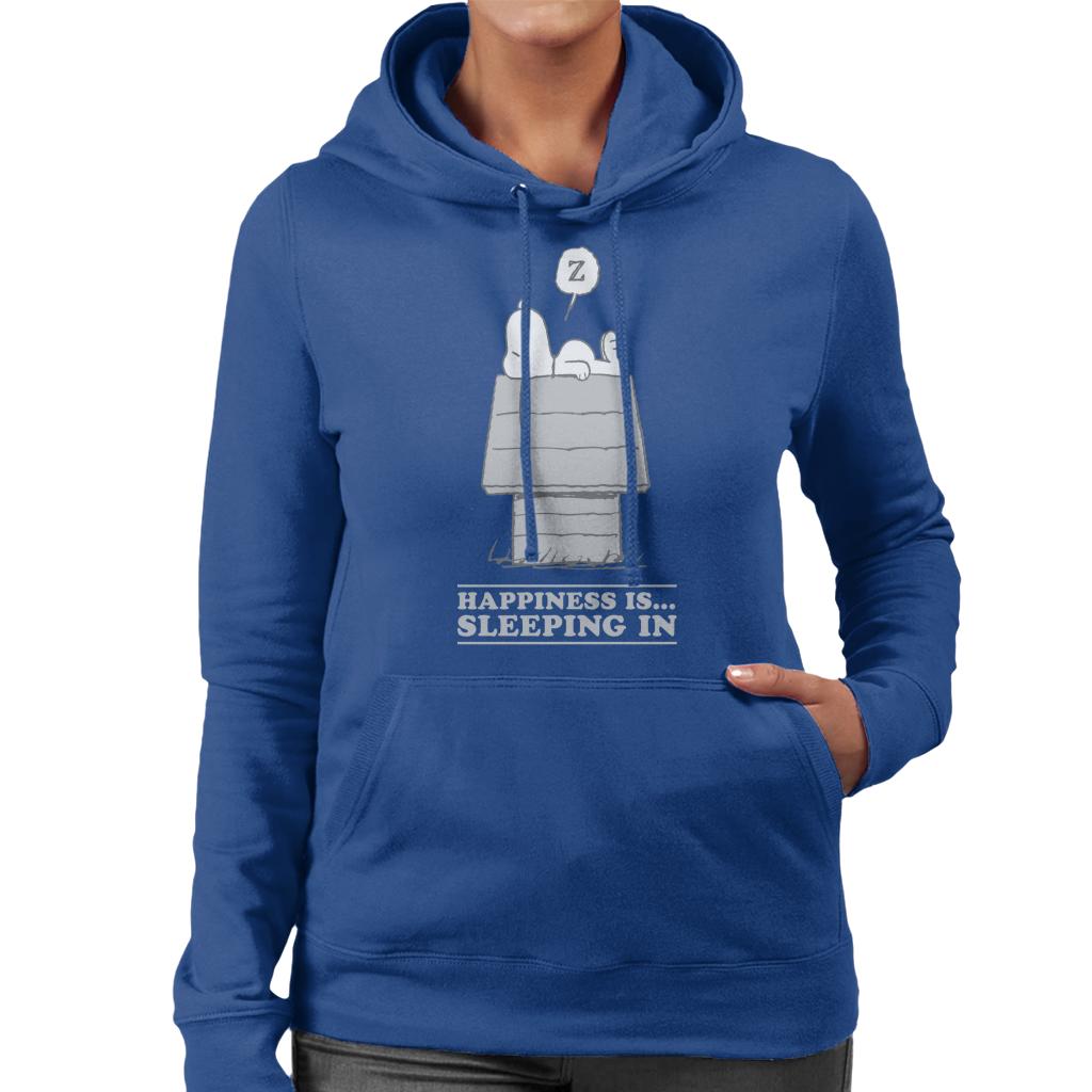 Peanuts Happiness Is Sleeping In Snoopy Women's Hooded product image 4