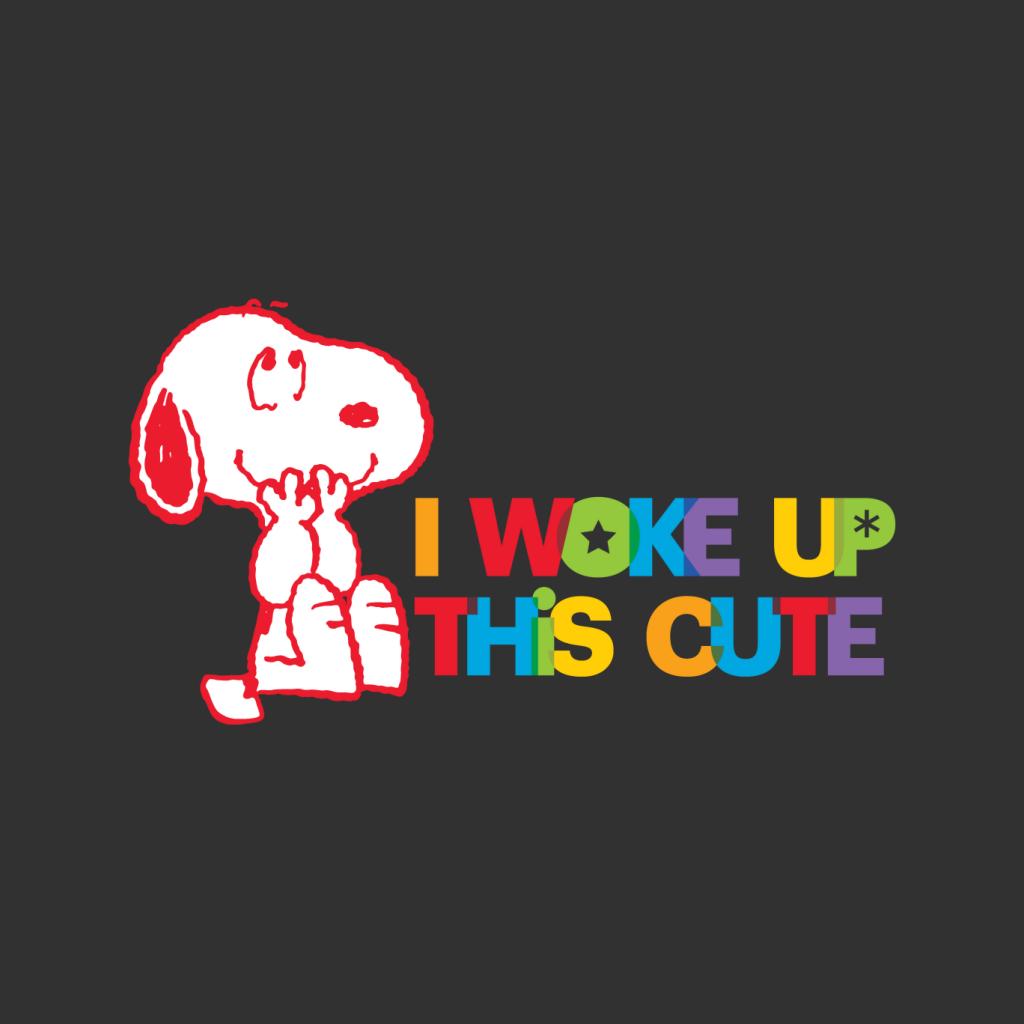 Peanuts I Woke Up This Cute Snoopy Men's Sweatshirt product image 2
