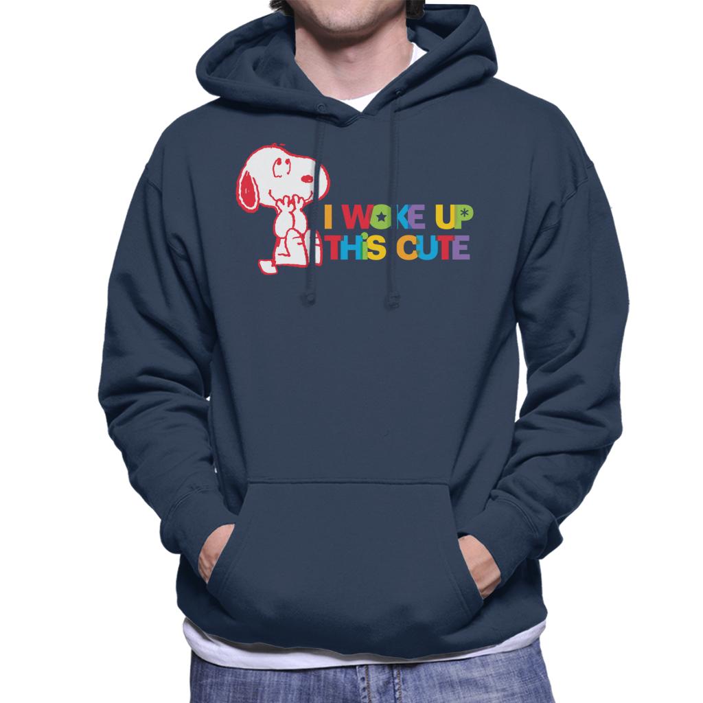 Peanuts I Woke Up This Cute Snoopy Men's Hooded Sweatshirt product image 4