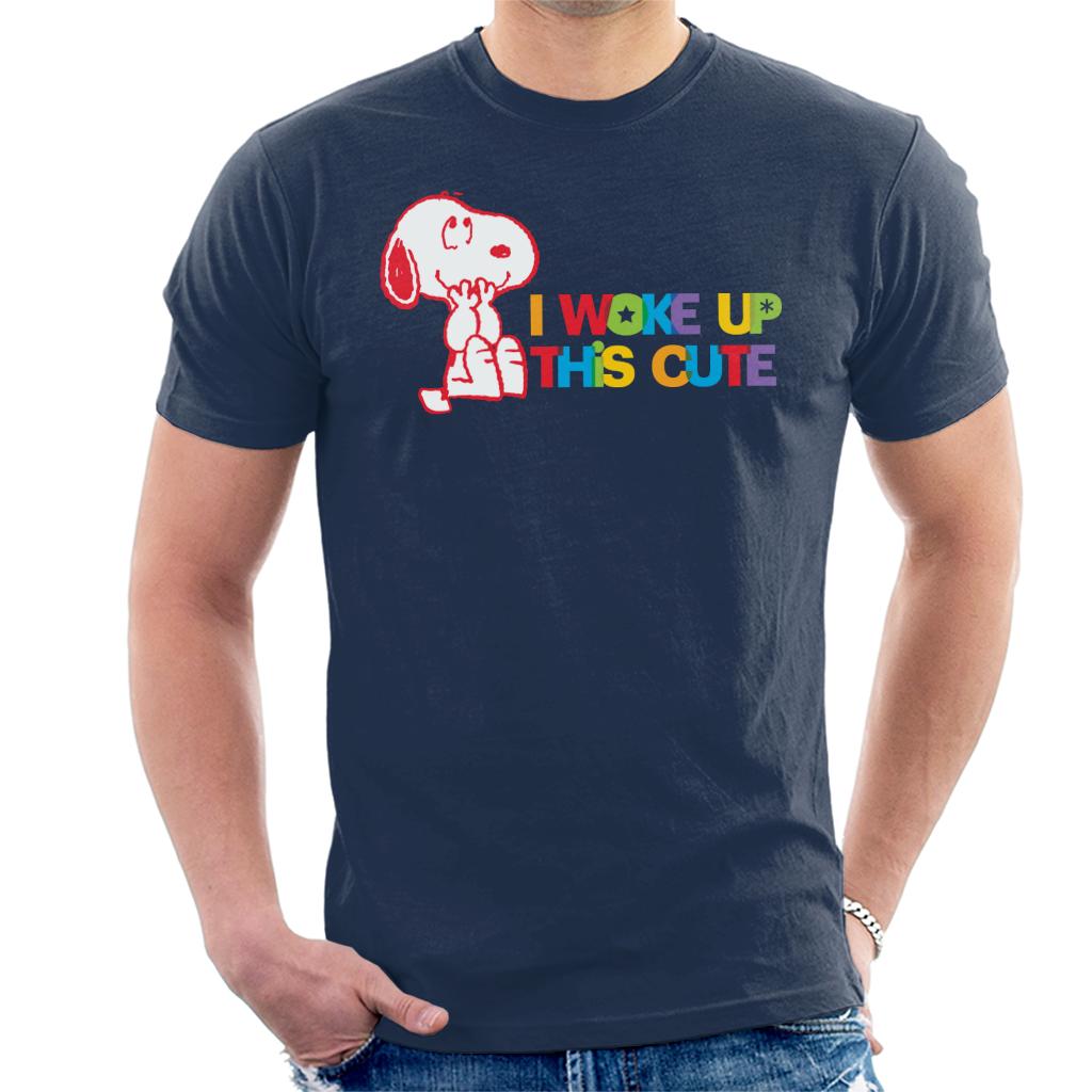 Peanuts I Woke Up This Cute Snoopy Men's T-Shirt product image 4