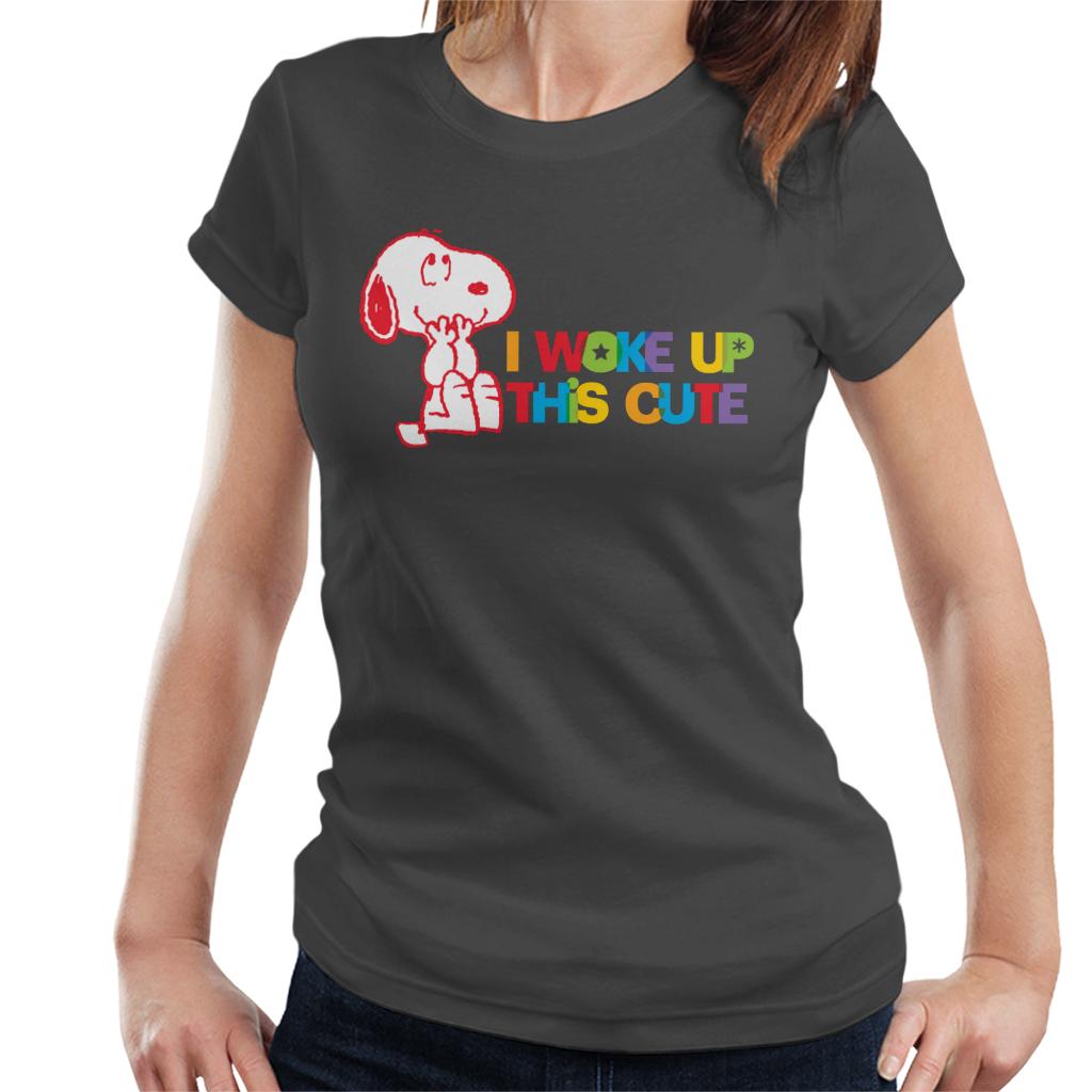Peanuts I Woke Up This Cute Snoopy Women's T-Shirt product image 1
