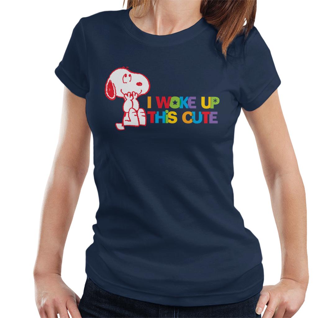 Peanuts I Woke Up This Cute Snoopy Women's T-Shirt product image 4