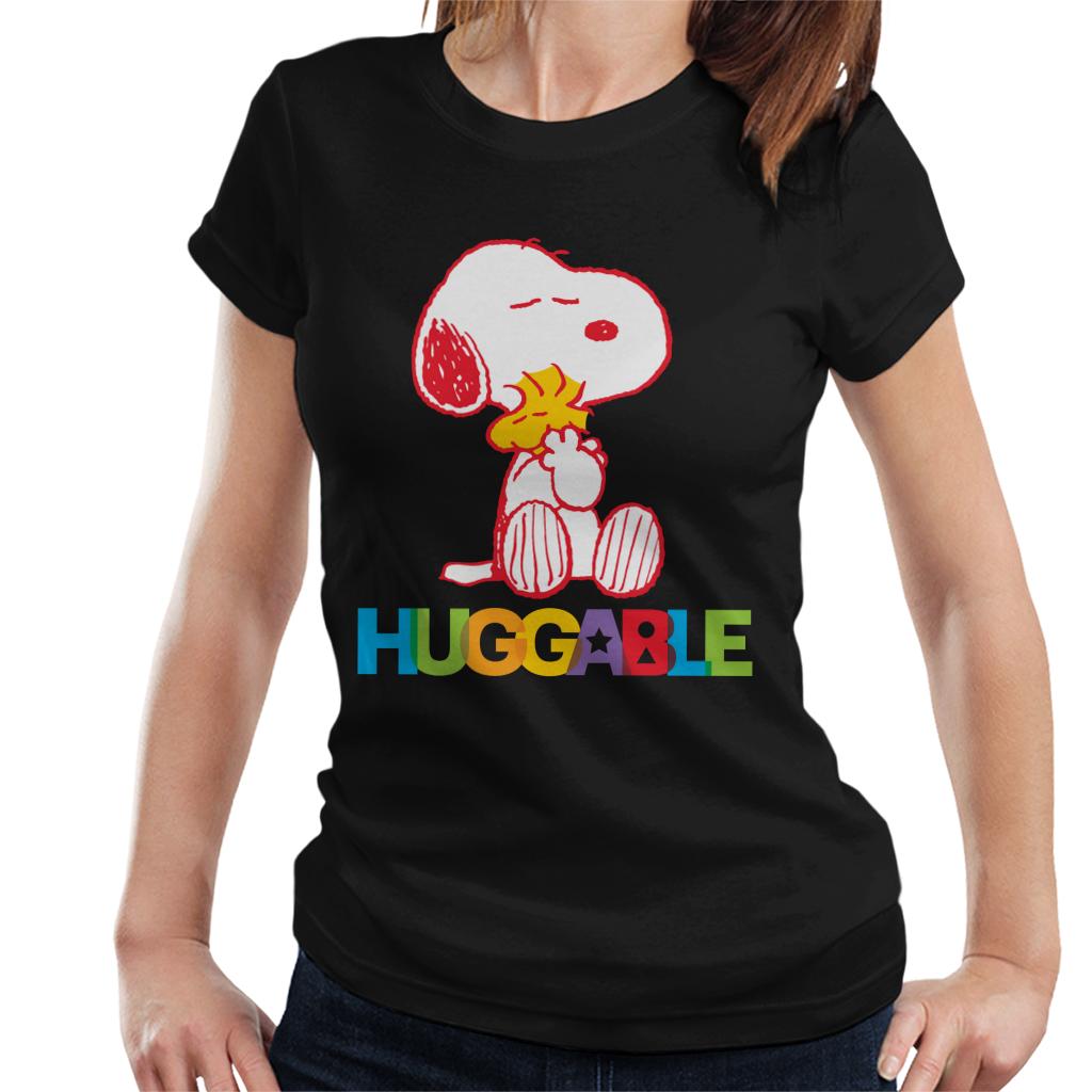 Peanuts Rainbow Huggable Snoopy & Woodstock Women's T-Shirt product image 1