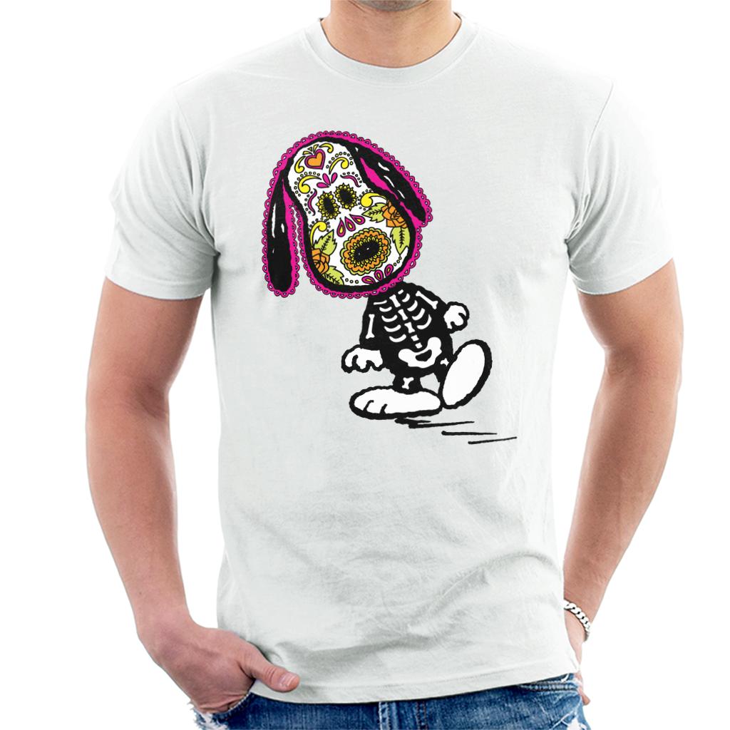 Peanuts Cinco De Mayo Skeleton Snoopy Men's T-Shirt product image 4