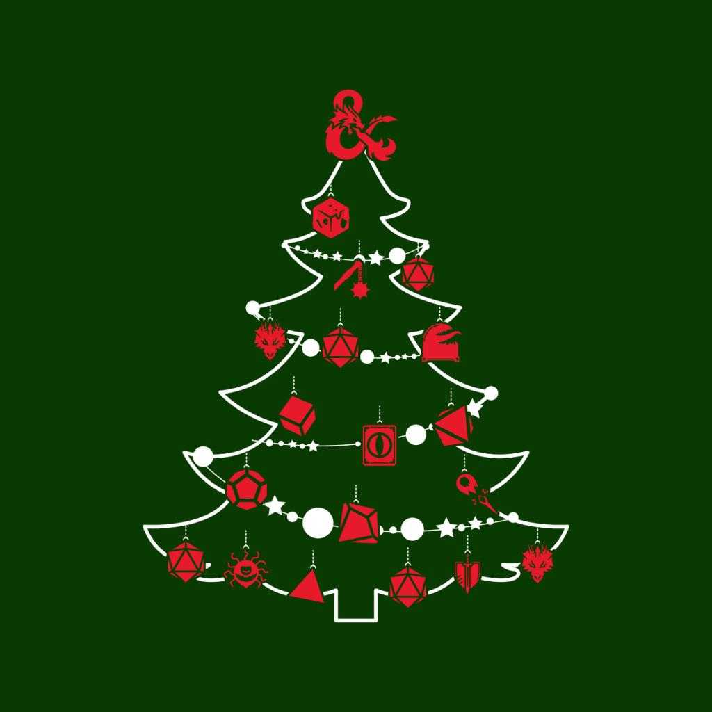 Dungeons & Dragons Christmas Tree Dice Baubles Men's product image 5
