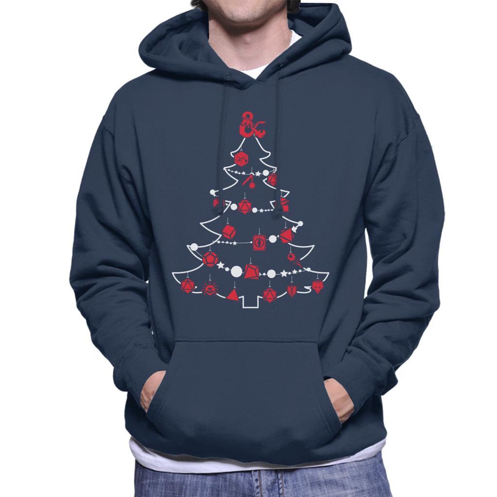 Dungeons & Dragons Christmas Tree Dice Baubles Men's Hooded product image 1