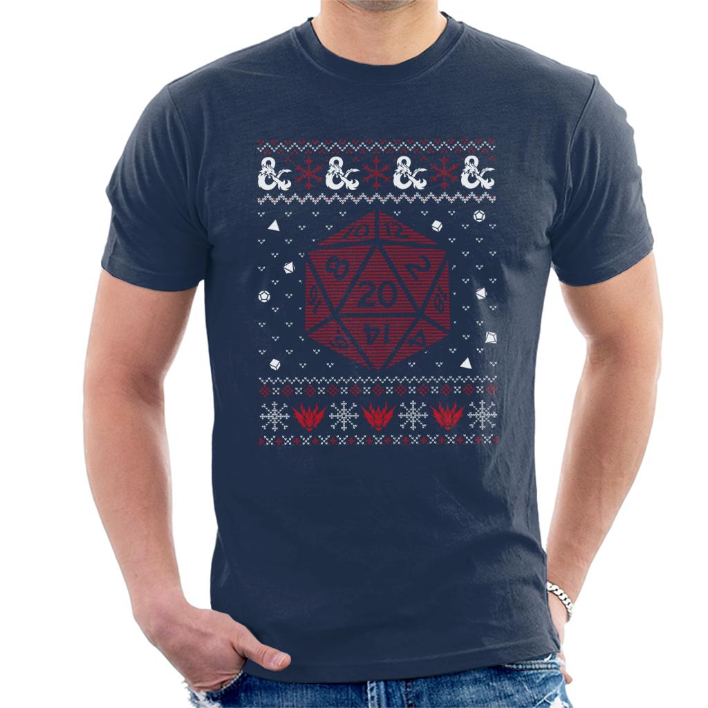 Dungeons & Dragons Christmas Dice Men's T-Shirt product image 4