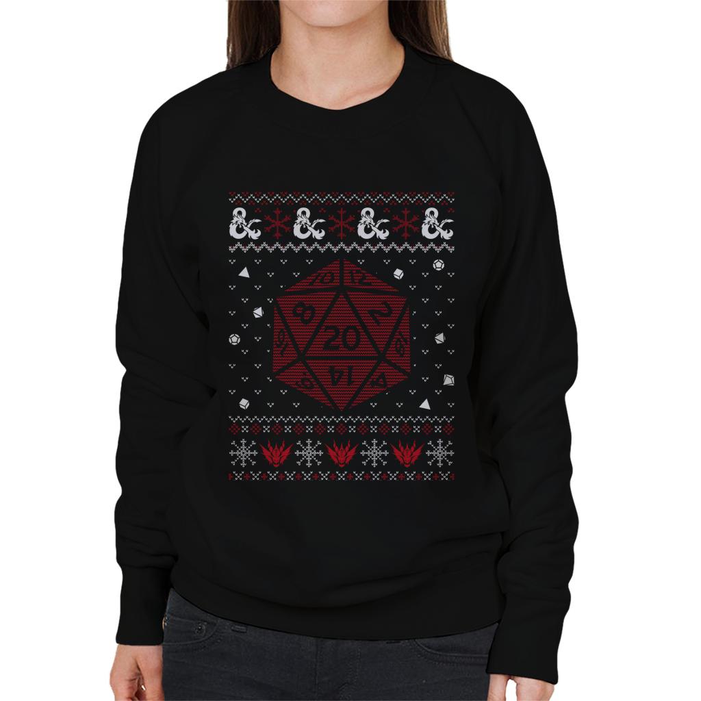 Dungeons & Dragons Christmas Dice Women's Sweatshirt product image 1