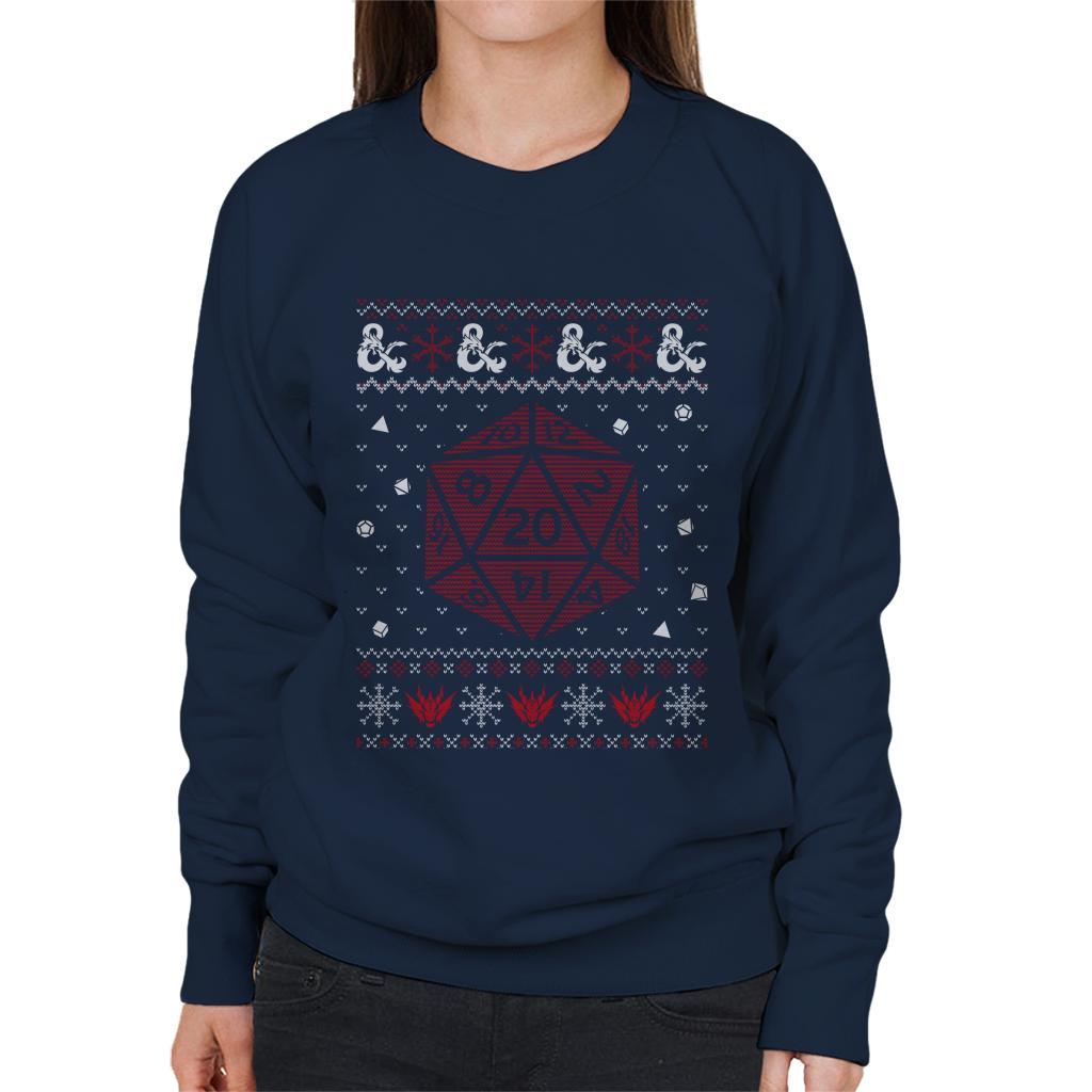 Dungeons & Dragons Christmas Dice Women's Sweatshirt product image 4