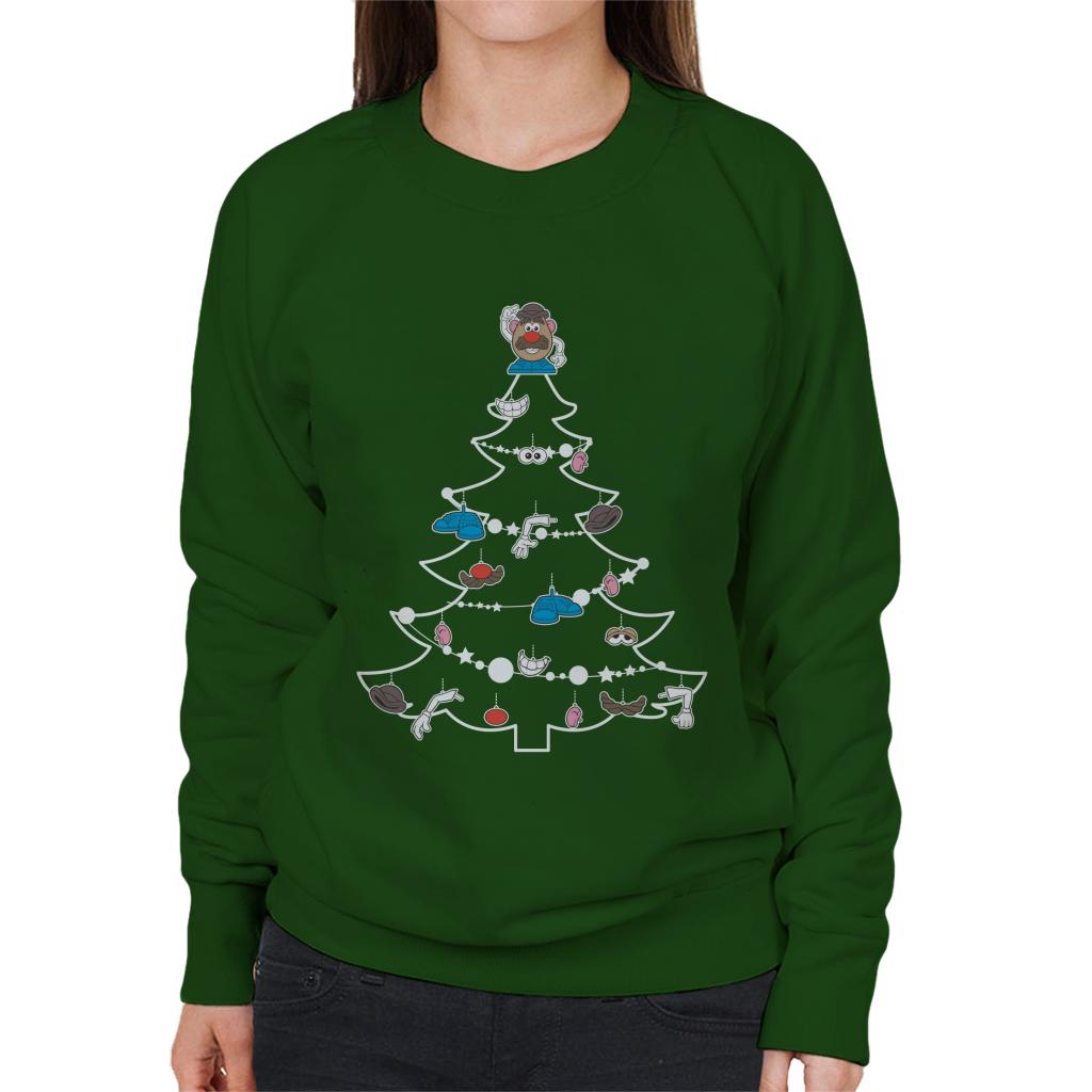 Mr Potato Head Christmas Tree Parts Women's Sweatshirt product image 4