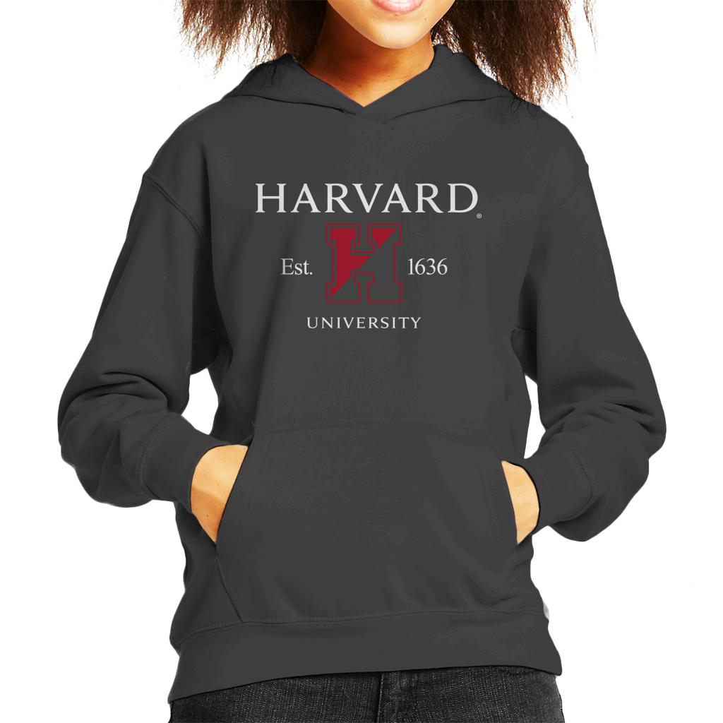 Harvard University Est 1636 Two Tone Logo Kid's Hooded product image 1