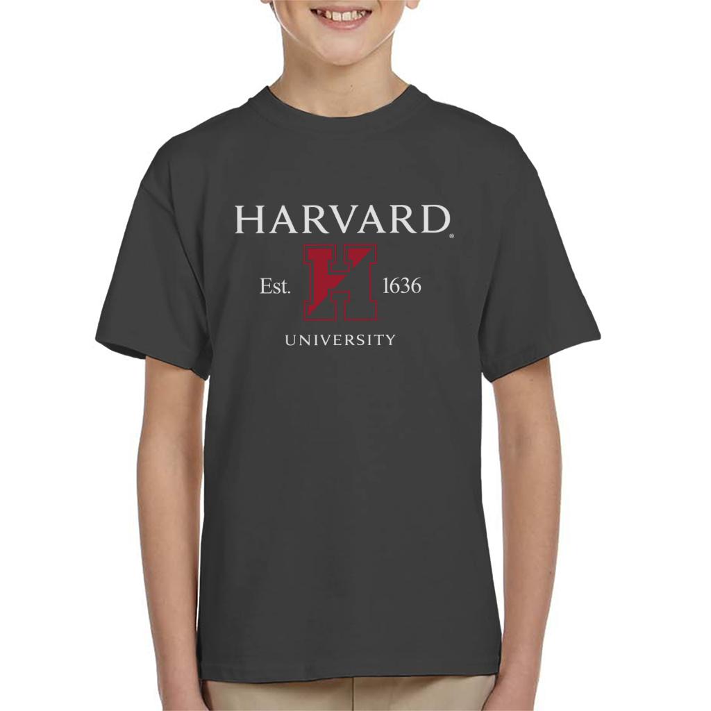 Harvard University Est 1636 Two Tone Logo Kid's T-Shirt product image 1