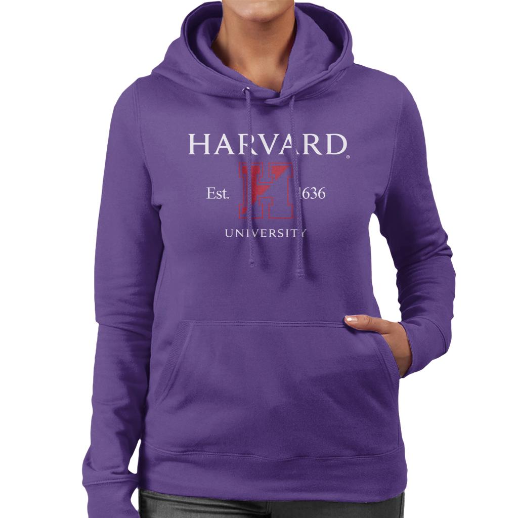 Harvard University Est 1636 Two Tone Logo Women's Hooded product image 4