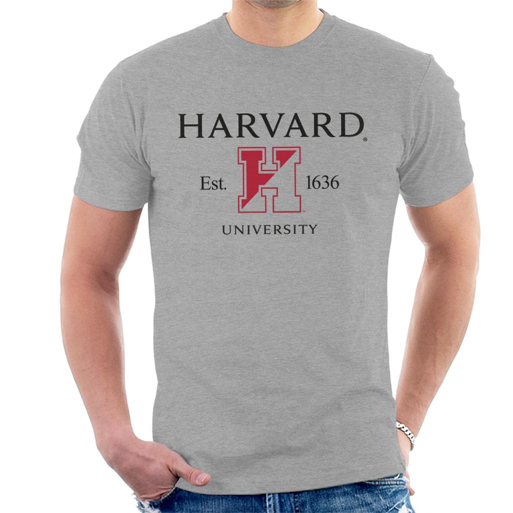 Harvard University Two Tone Logo Est 1636 Men's T-Shirt product image 1