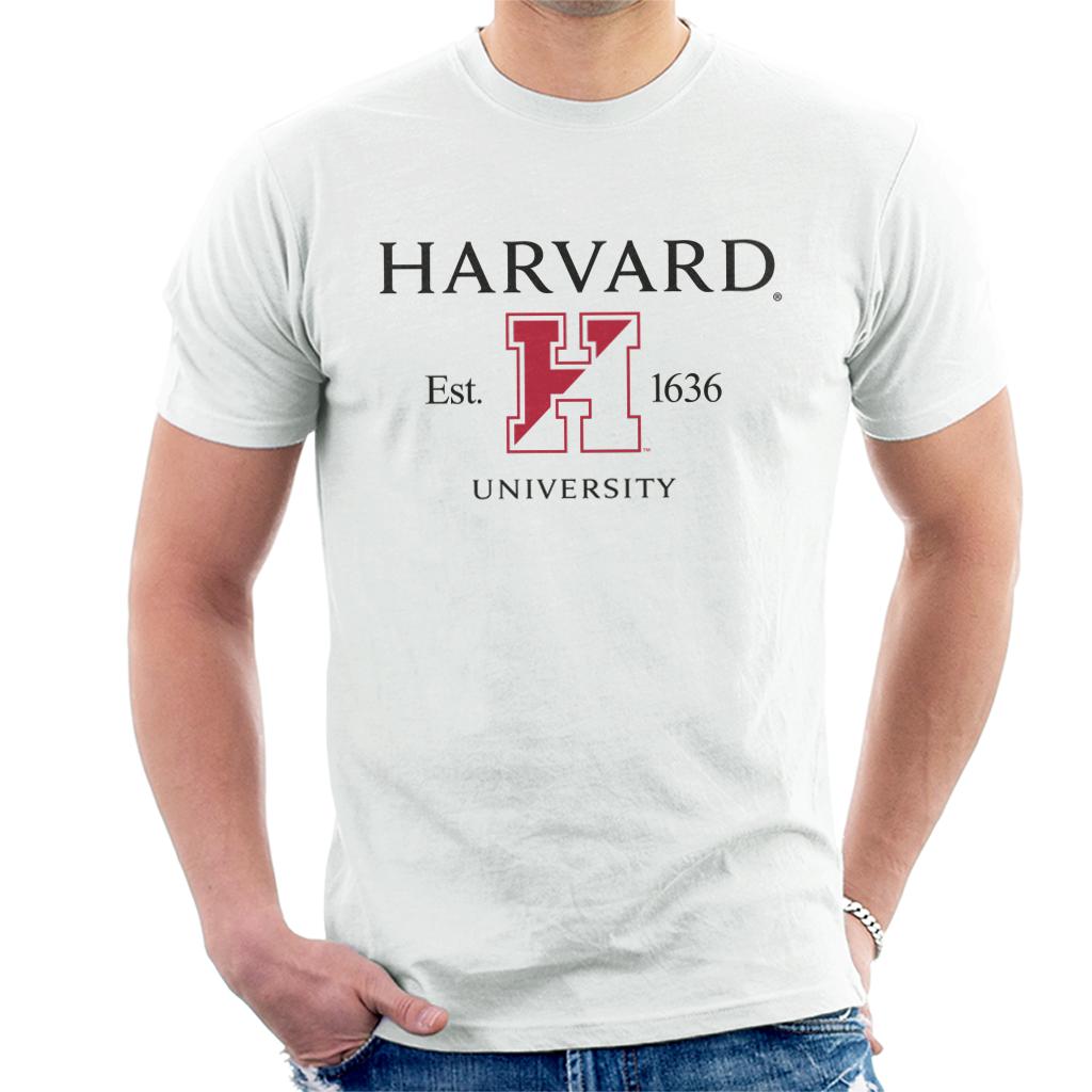 Harvard University Two Tone Logo Est 1636 Men's T-Shirt product image 4