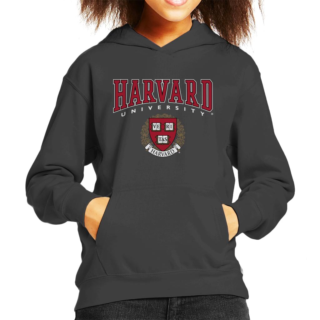 Harvard University Red Veritas Crest Kid's Hooded Sweatshirt product image 1