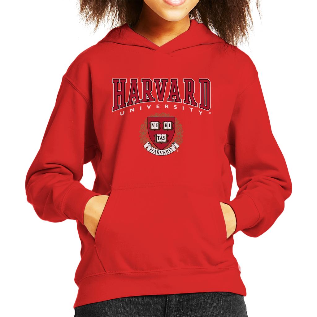 Harvard University Red Veritas Crest Kid's Hooded Sweatshirt product image 4