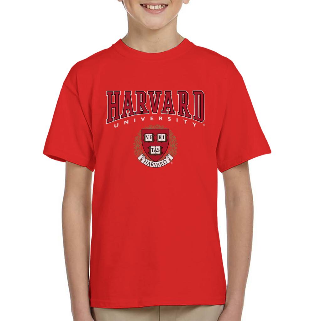 Harvard University Red Veritas Crest Kid's T-Shirt product image 4