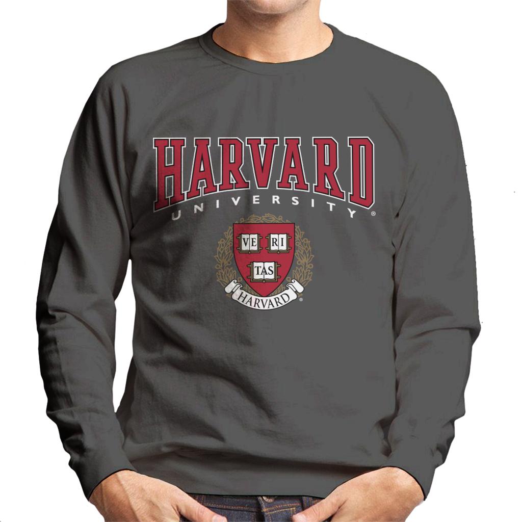 Harvard University Red Veritas Crest Men's Sweatshirt product image 1