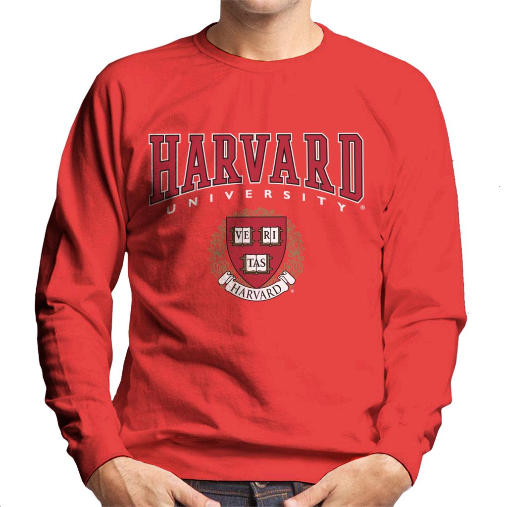 Harvard University Red Veritas Crest Men's Sweatshirt product image 4