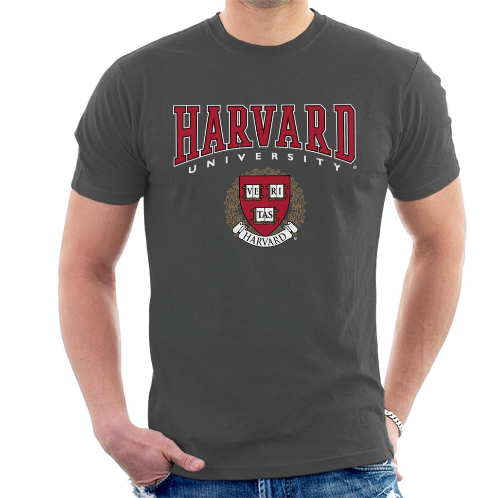 Harvard University Red Veritas Crest Men's T-Shirt product image 1
