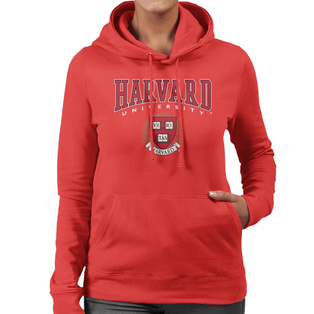 Harvard University Red Veritas Crest Women's Hooded product image 4