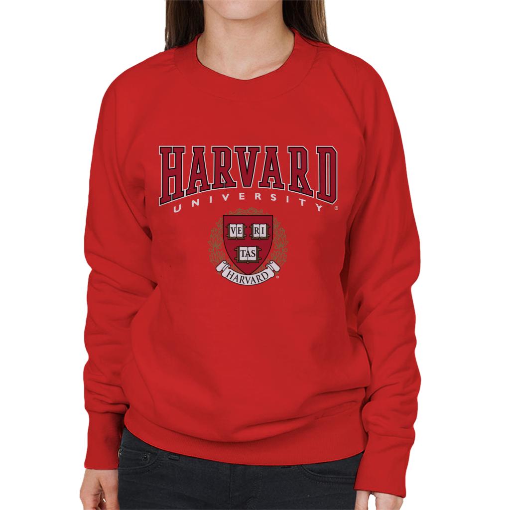 Harvard University Red Veritas Crest Women's Sweatshirt product image 4