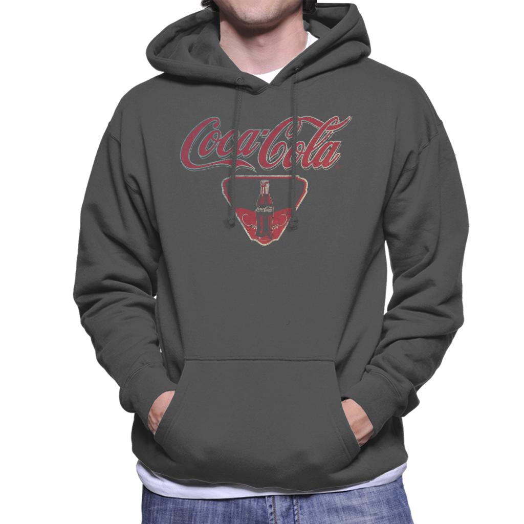 Coca Cola Vintage Bottle Logo Men's Hooded Sweatshirt product image 1