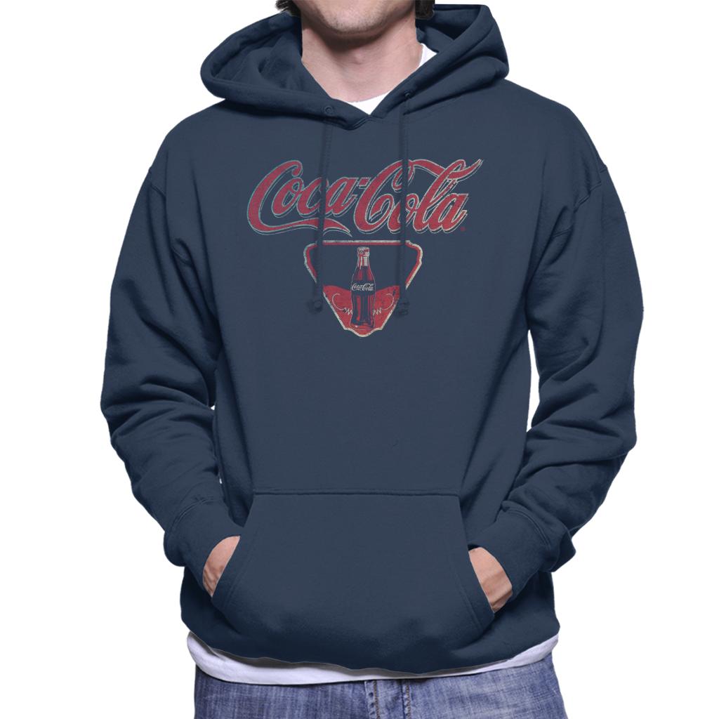 Coca Cola Vintage Bottle Logo Men's Hooded Sweatshirt product image 4