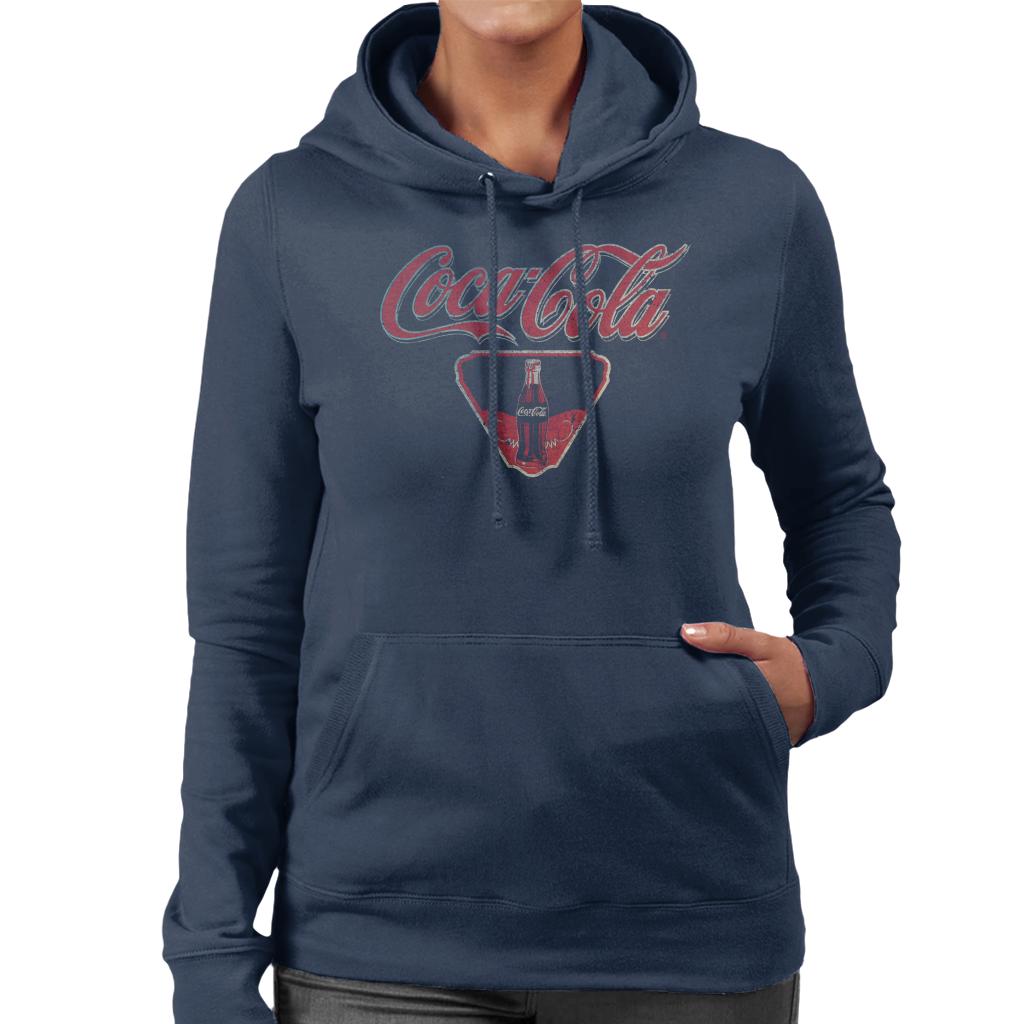Coca Cola Vintage Bottle Logo Women's Hooded Sweatshirt product image 4