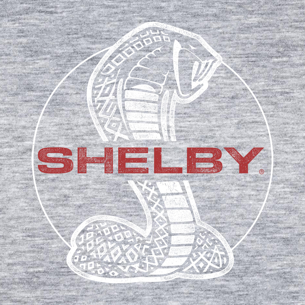 Shelby Red Text Cobra Logo Men's T-Shirt product image 5