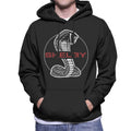 Shelby Red Text Cobra Logo Men's Hooded Sweatshirt product image 1