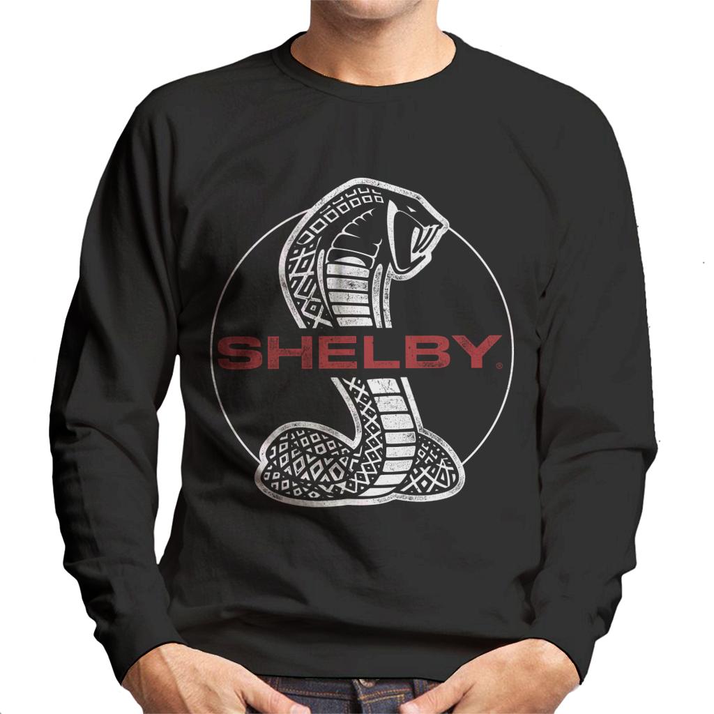 Shelby Red Text Cobra Logo Men's Sweatshirt product image 1
