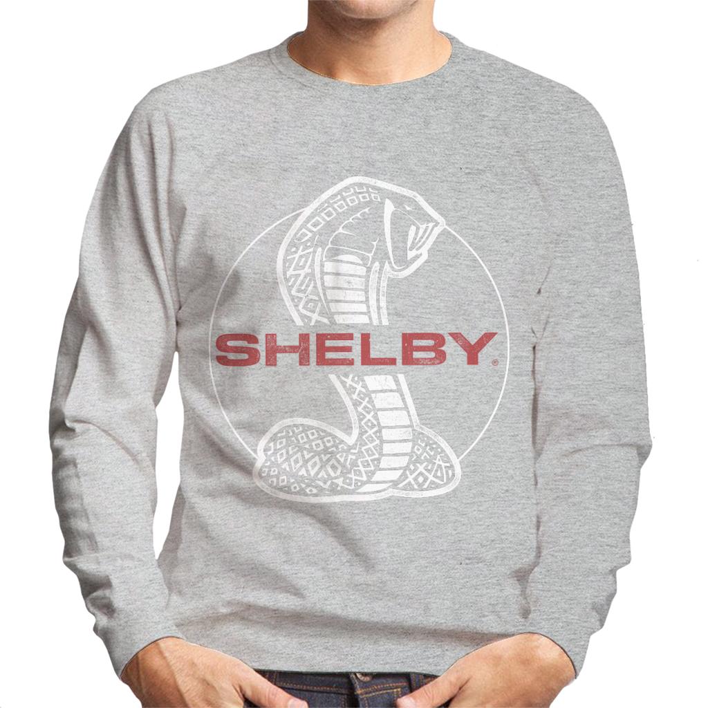Shelby Red Text Cobra Logo Men's Sweatshirt product image 4