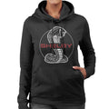 Shelby Red Text Cobra Logo Women's Hooded Sweatshirt product image 1