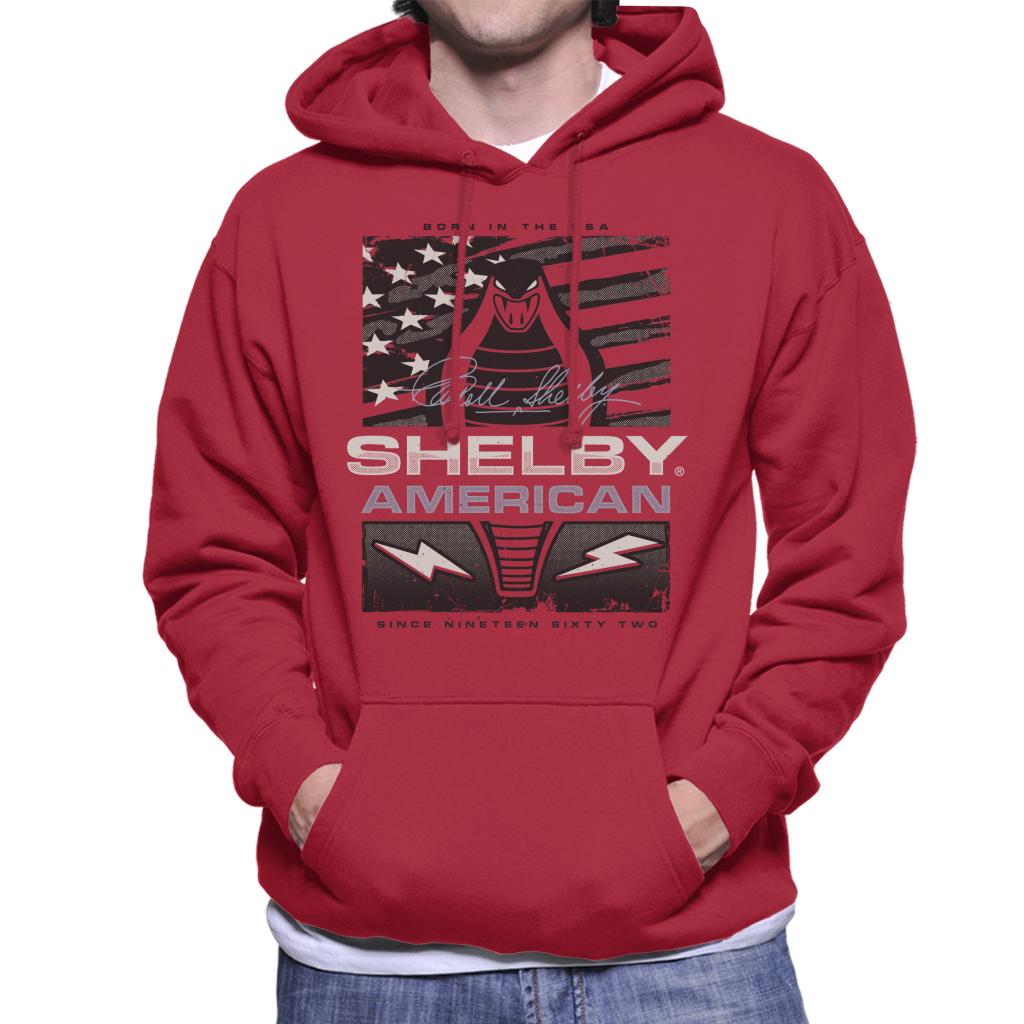 Shelby American 1962 Born In The USA Men's Hooded Sweatshirt product image 6