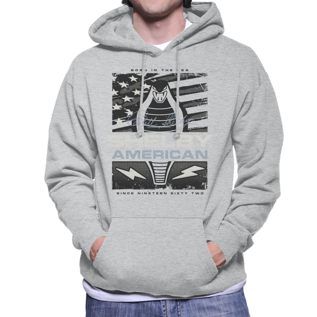 Shelby American 1962 Born In The USA Men's Hooded Sweatshirt product image 4