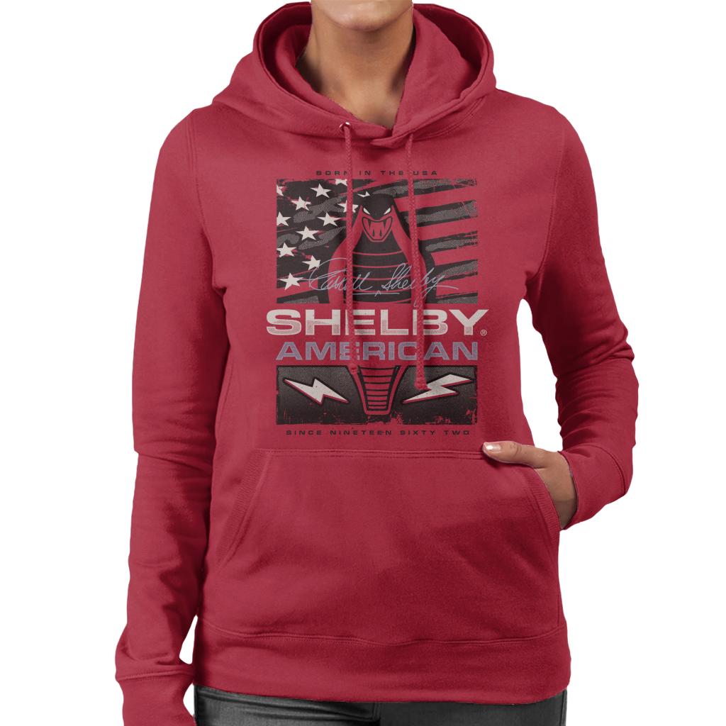 Shelby American 1962 Born In The USA Women's Hooded product image 6