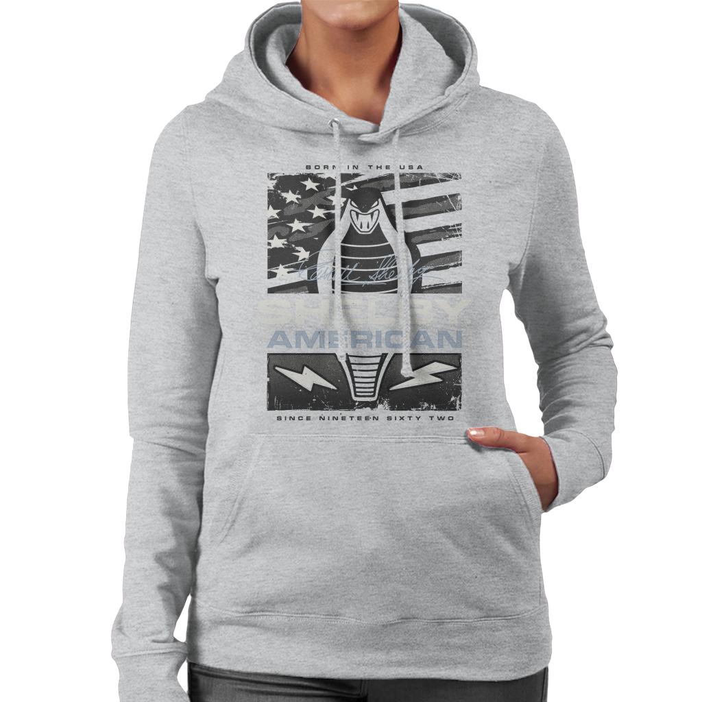 Shelby American 1962 Born In The USA Women's Hooded product image 4