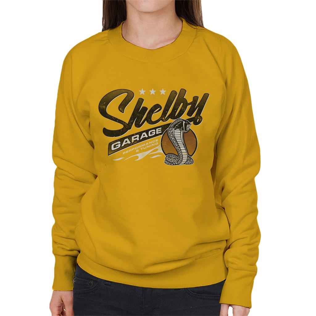 Shelby Logo Garage Performance And Tuning Women's Sweatshirt product image 6