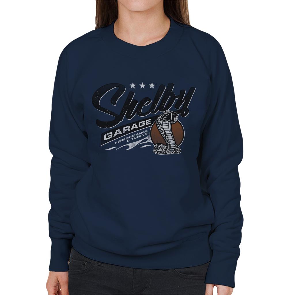 Shelby Logo Garage Performance And Tuning Women's Sweatshirt product image 1