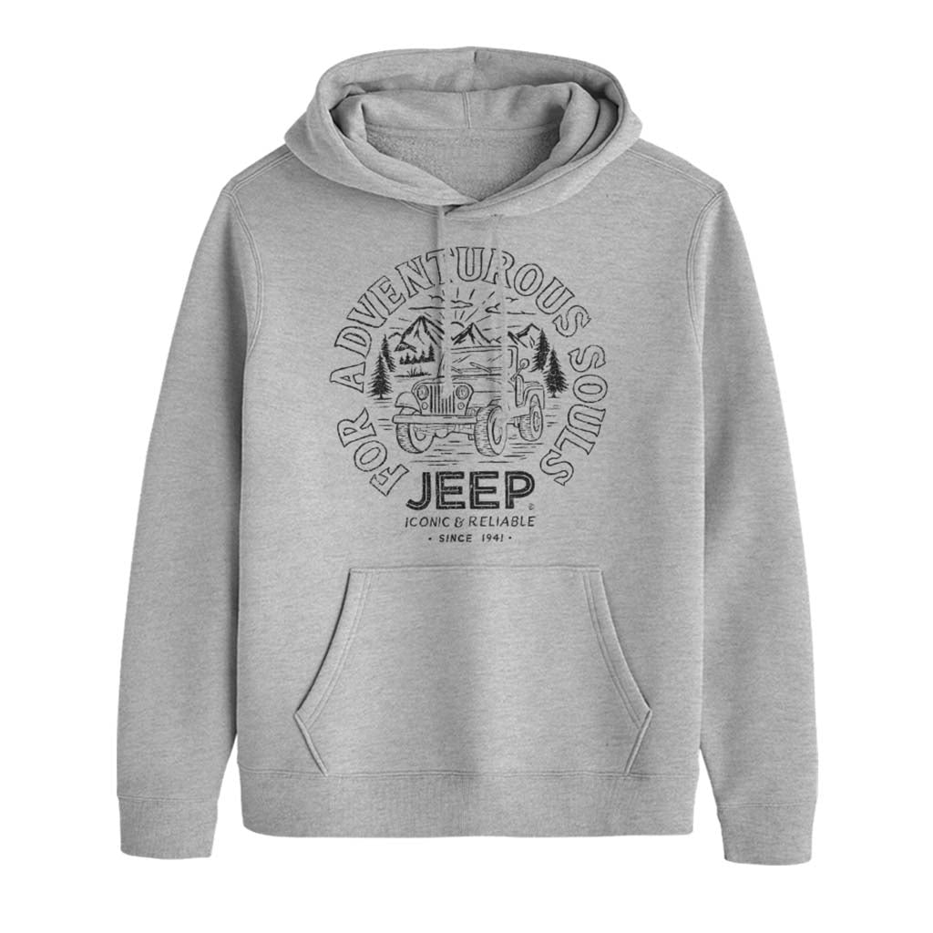 Jeep For Adventurous Souls Men's Hooded Sweatshirt product image 1
