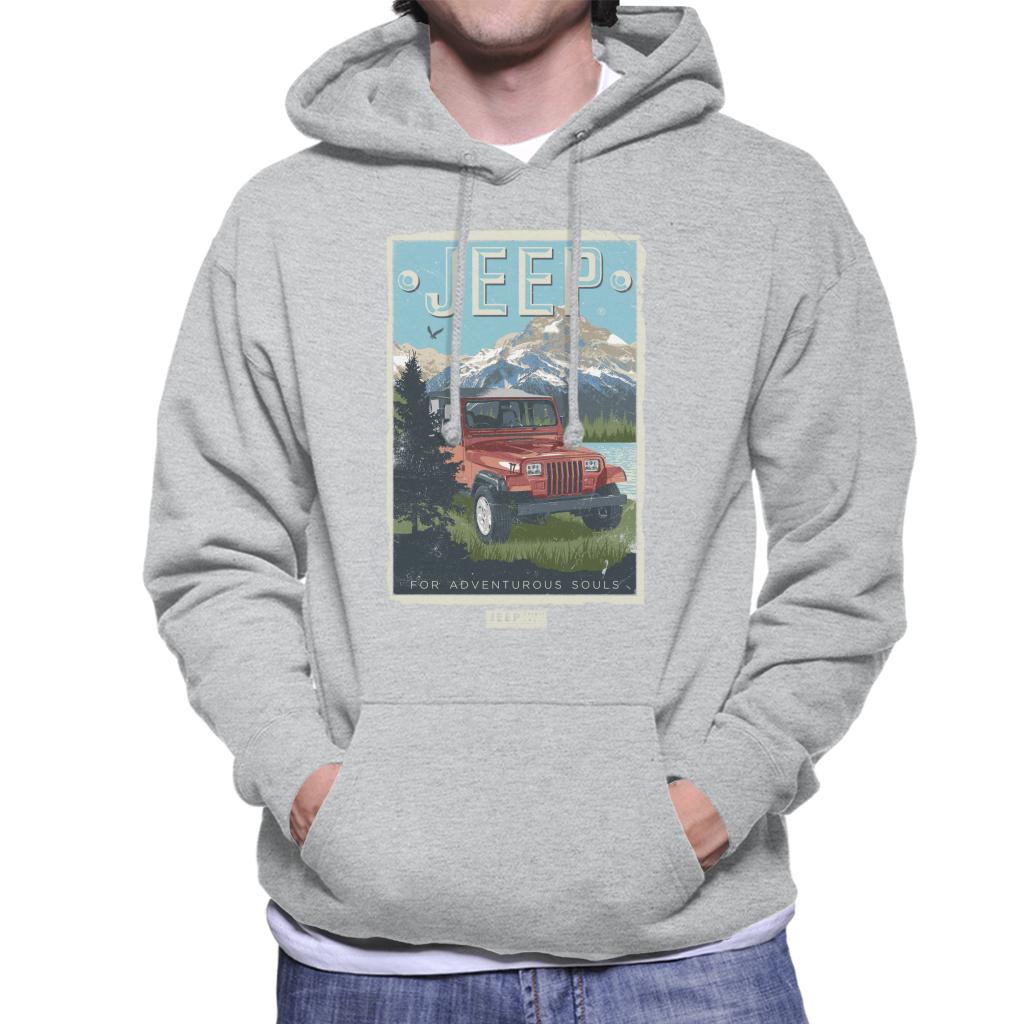 Jeep Mountain For Adventurous Souls Men's Hooded Sweatshirt product image 1