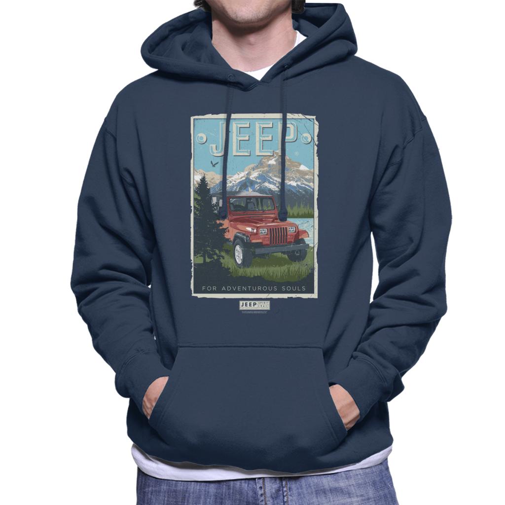 Jeep Mountain For Adventurous Souls Men's Hooded Sweatshirt product image 6