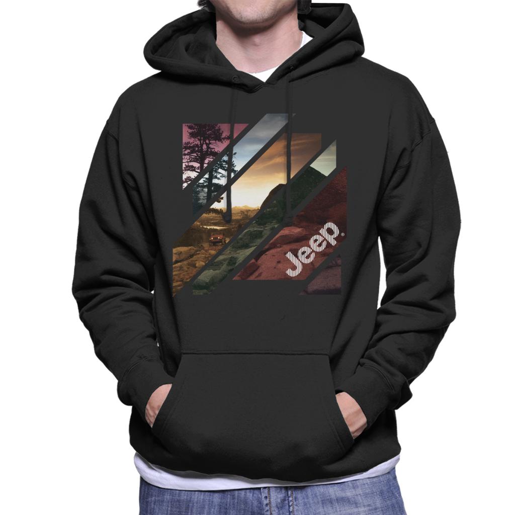 Jeep Off Road Abstract Art Men's Hooded Sweatshirt product image 1