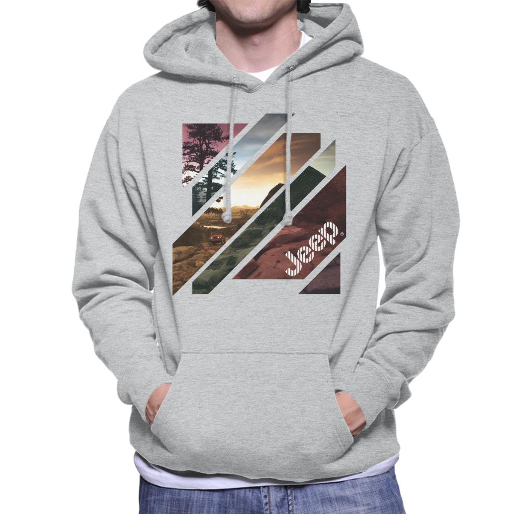 Jeep Off Road Abstract Art Men's Hooded Sweatshirt product image 4