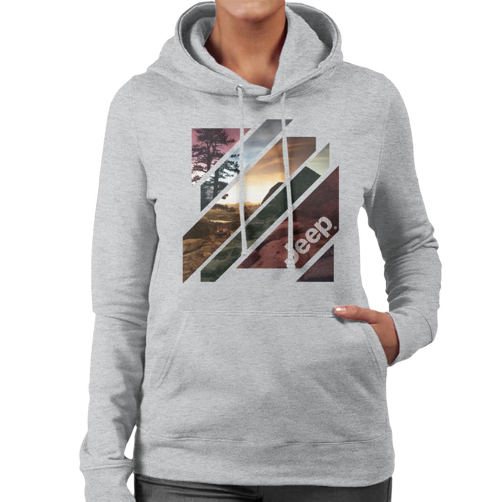 Jeep Off Road Abstract Art Women's Hooded Sweatshirt product image 4