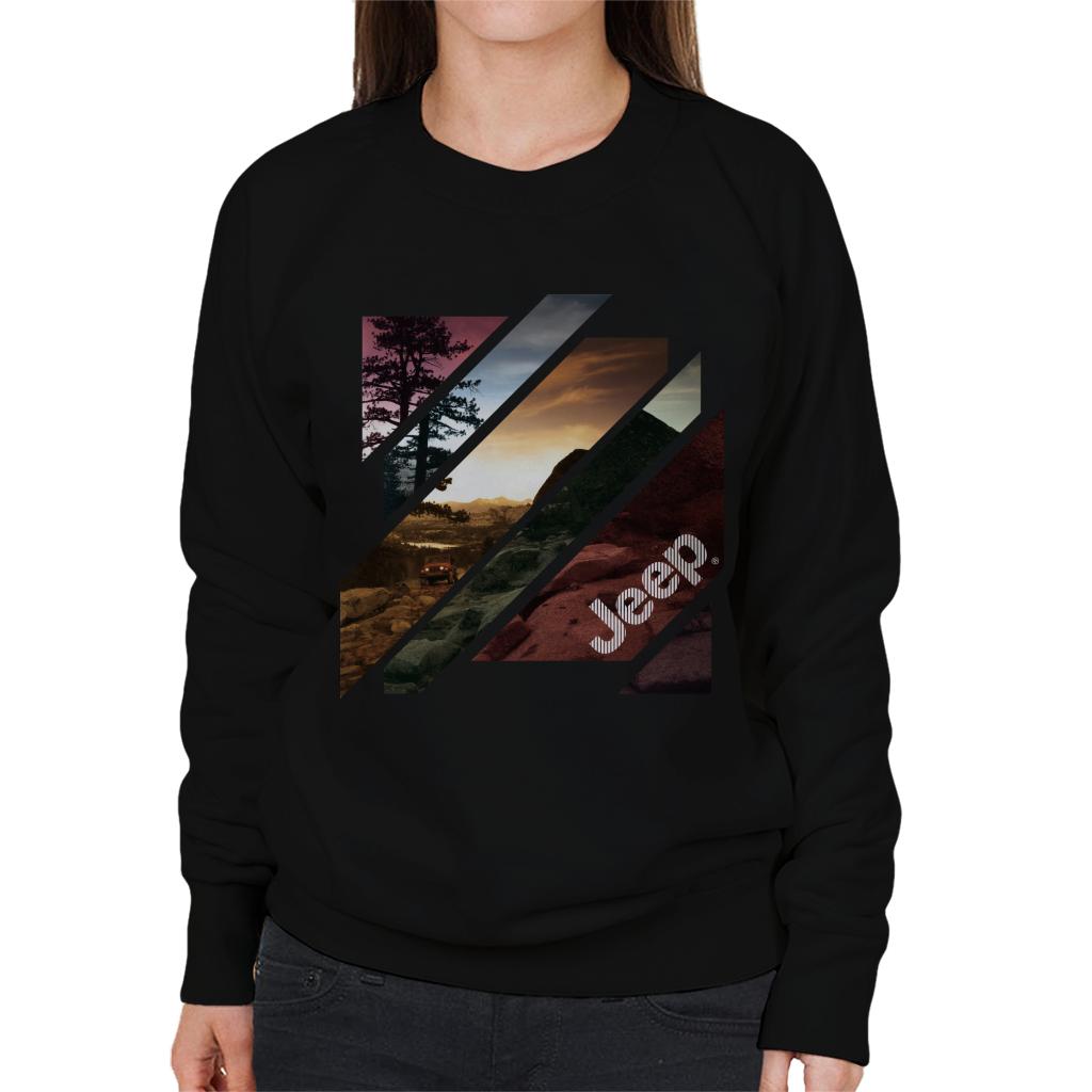 Jeep Off Road Abstract Art Women's Sweatshirt product image 1