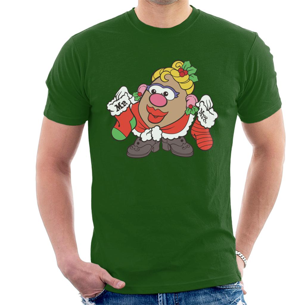 Mr Potato Head Christmas Mrs Festive Stockings Men's T-Shirt product image 4